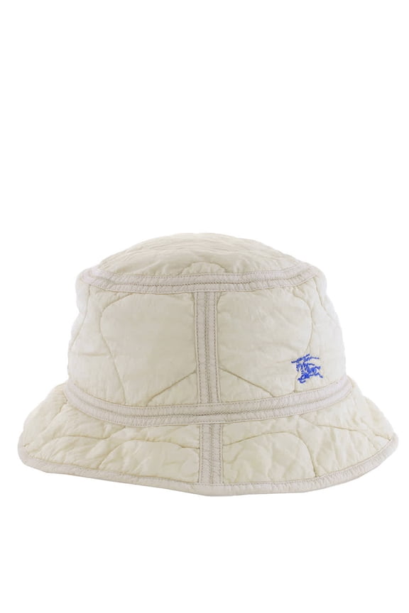 Male Quilted Bucket Hat - Nylon - Beige Neutrals Sizes standard XXS-XXL