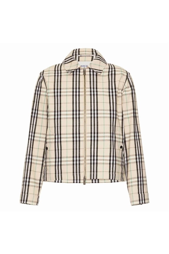 Beige Vintage Check Jacket (Men's)