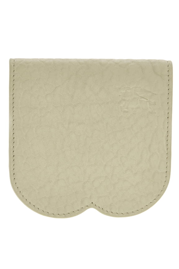 Men's Chess Card Holder - Leather - Beige Neutrals