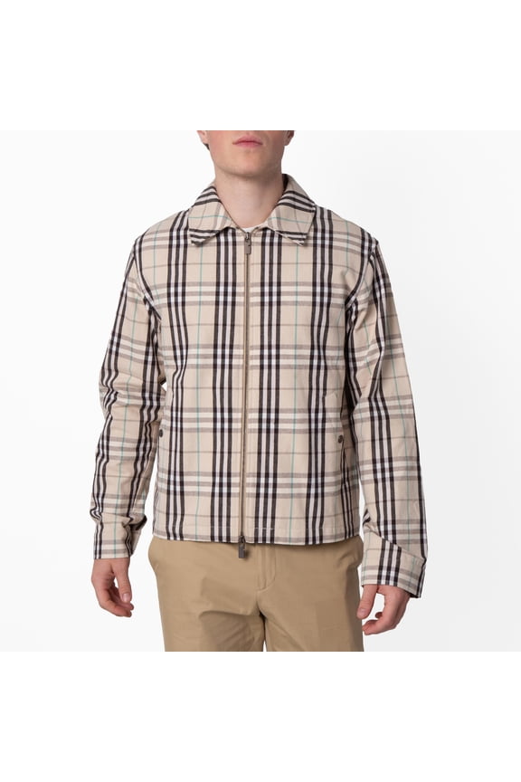 Beige Vintage Check Jacket (Men's)