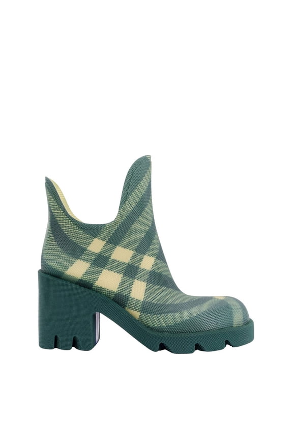 Check Rubber Marsh Heel Boots, Brand Size 40 (US Size 10)