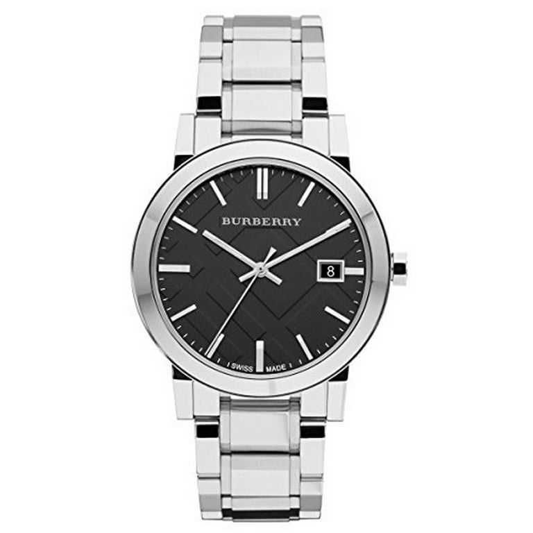 BURBERRY 腕時計BU9001 Men's Burberry Watch BU9001 38mm Large Check Black Face w