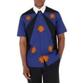 thumbnail image 1 of Burberry Men's Bright Navy Short-Sleeve Star Detail Shirt, Size X-Large, 1 of 1