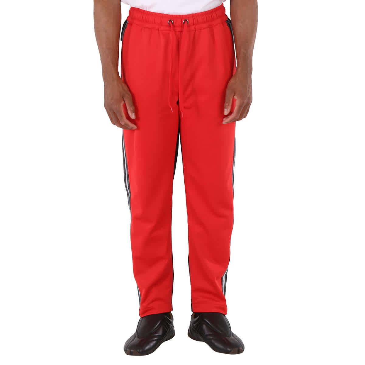 Men's Bright Red Enton Track Pants, Size Medium