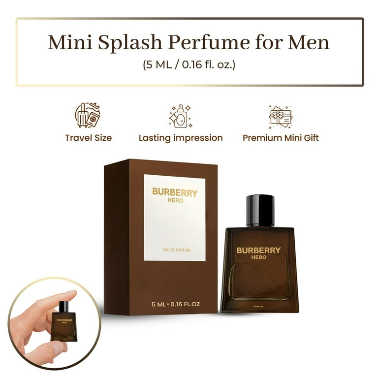 Burberry Hero Cologne for Men Mini Splash 0.16 fl oz