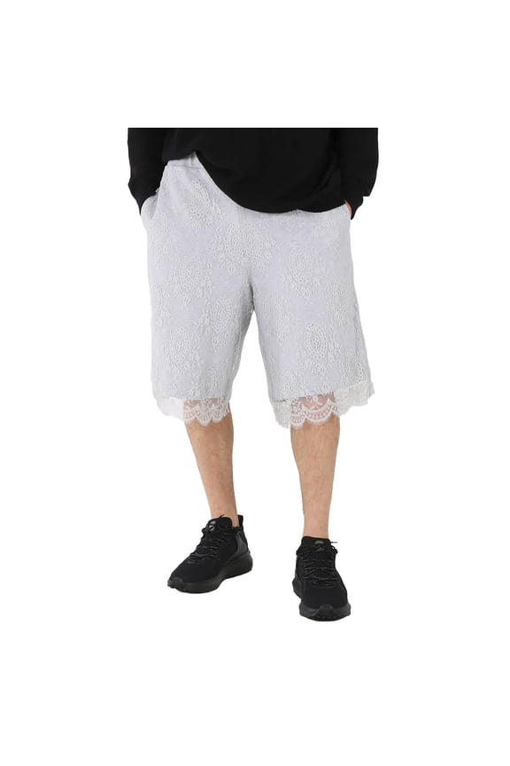 Men's Light Pebble Grey Chantilly Drawcoard Shorts, Size X-Small