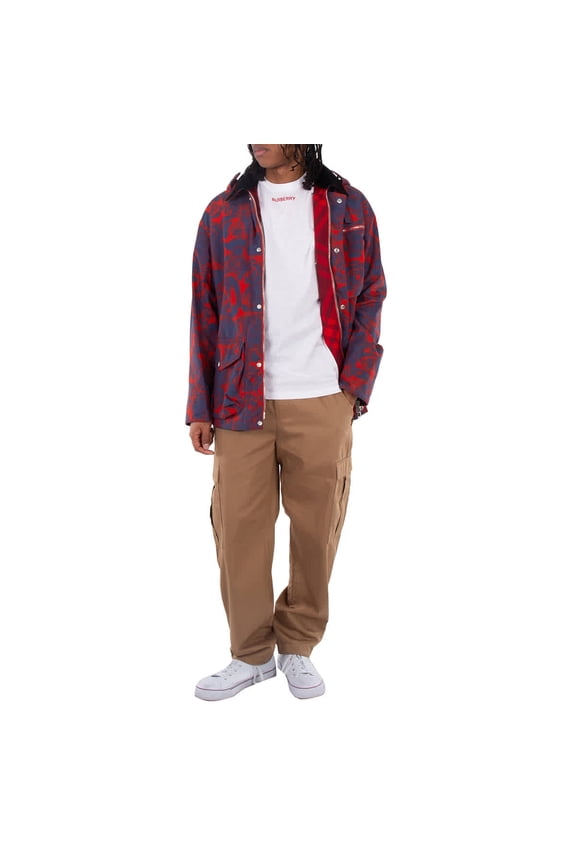 Men's Pillar Rose Print Field Jacket, Size Small