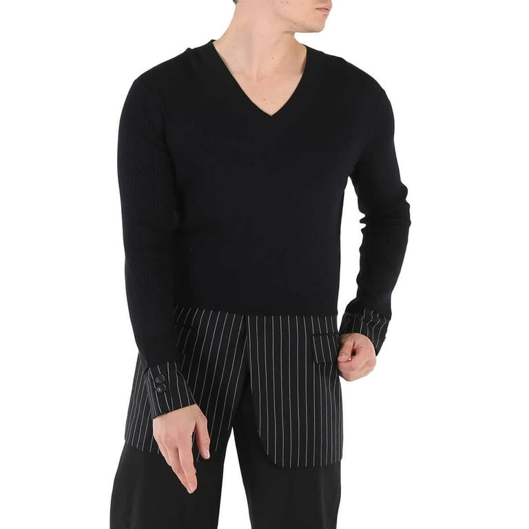 Burberry men's v neck deals sweater