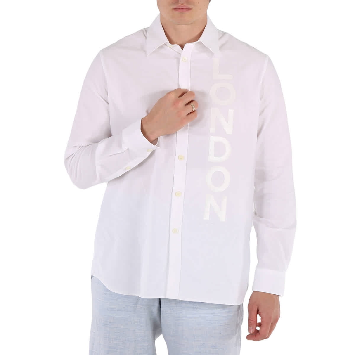 Camisa de gran tamaño con estampado Oxford Londres Ecuador Ubuy