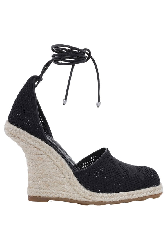 Mesh Plunge Espadrilles, Brand Size 36 ( US Size 6 )