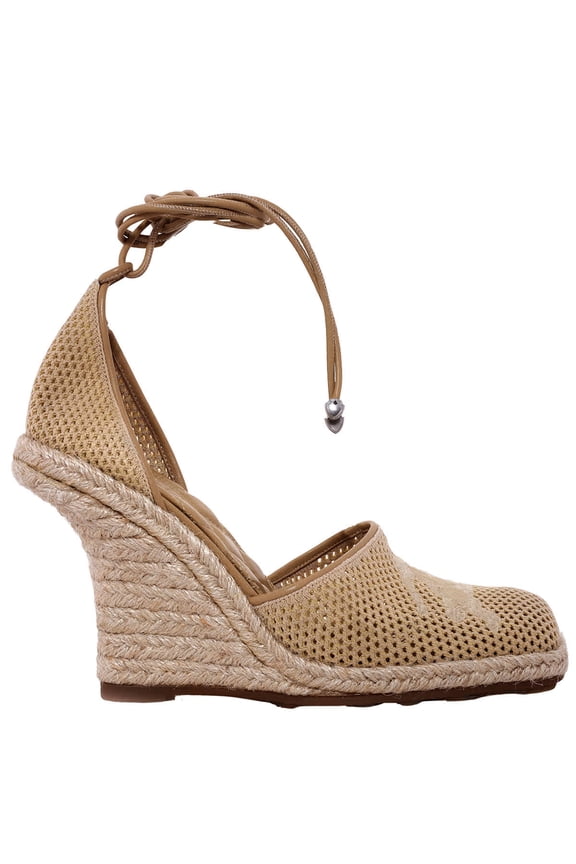 Mesh Plunge Wedge Heel Espadrilles, Brand Size 36.5 ( US Size 6.5 )