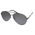 thumbnail image 1 of Burberry  Metal Unisex Aviator Polarized Sunglasses Matte Gunmetal 60mm Adult, 1 of 3