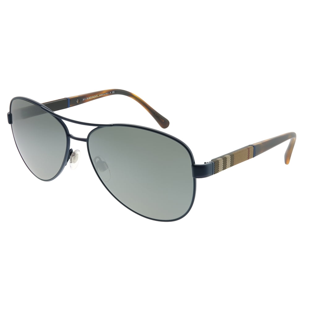 Burberry Metal Unisex Aviator Sunglasses Matte Blue 59mm  display picture 2