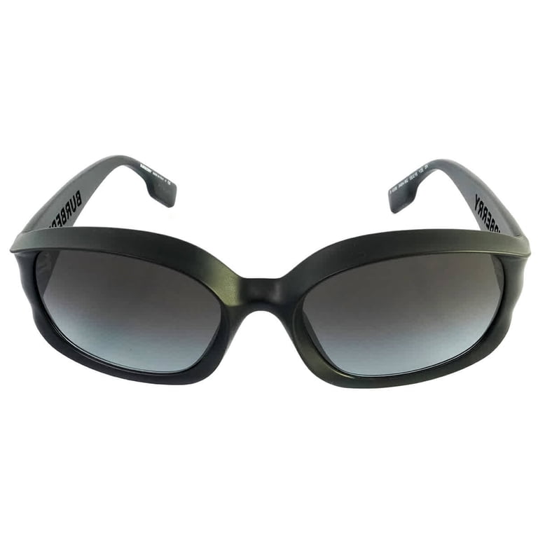 Burberry Milton BE 4338 Plastic Unisex Oval Sunglasses Black  display picture 3