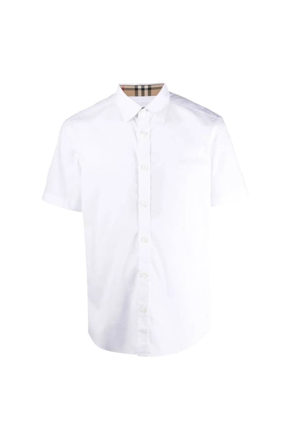 Monogram Motif Stretch Cotton Shirt, Size XX-Small