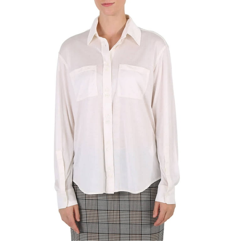 burberry white button down