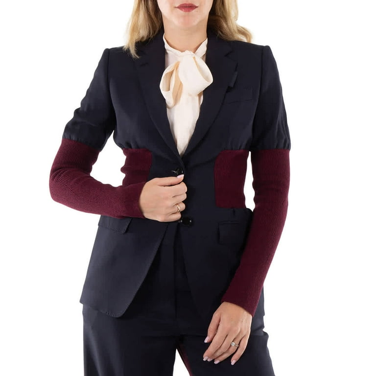 Burberry navy blazer hot sale