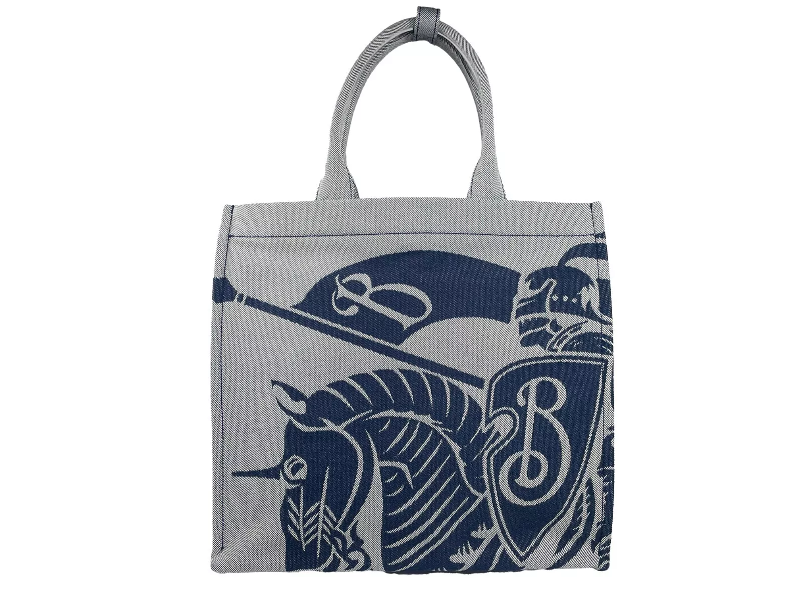 トートバッグ Burberry Ekd Shopper Bag - Burberry - Cotton - Beige Burberry Women's Ekd Shopper Bag - Cotton - Beige Grey
