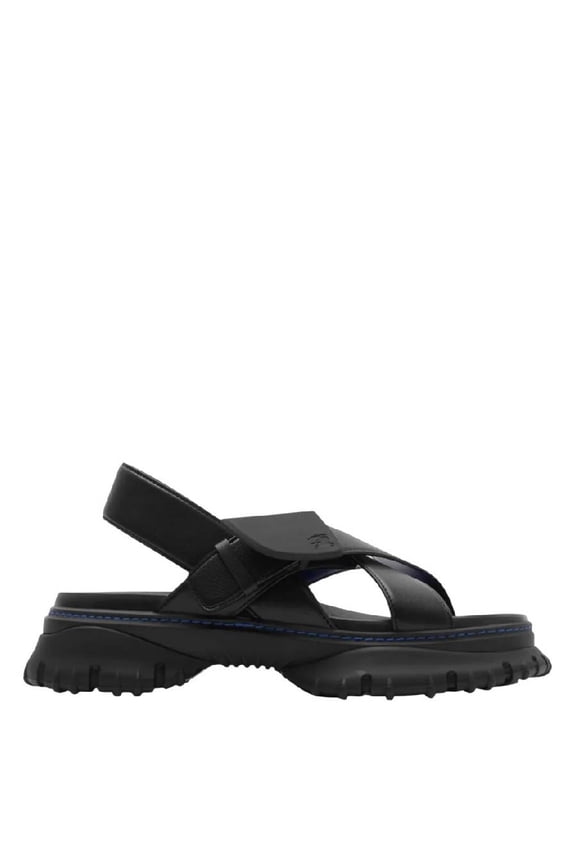 Pebbled Leather Sandals, Brand Size 37 ( US Size 7 )