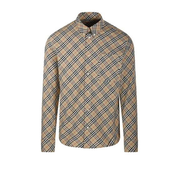 Burberry Plaid Pattern Button-Down Shirt (Men's)