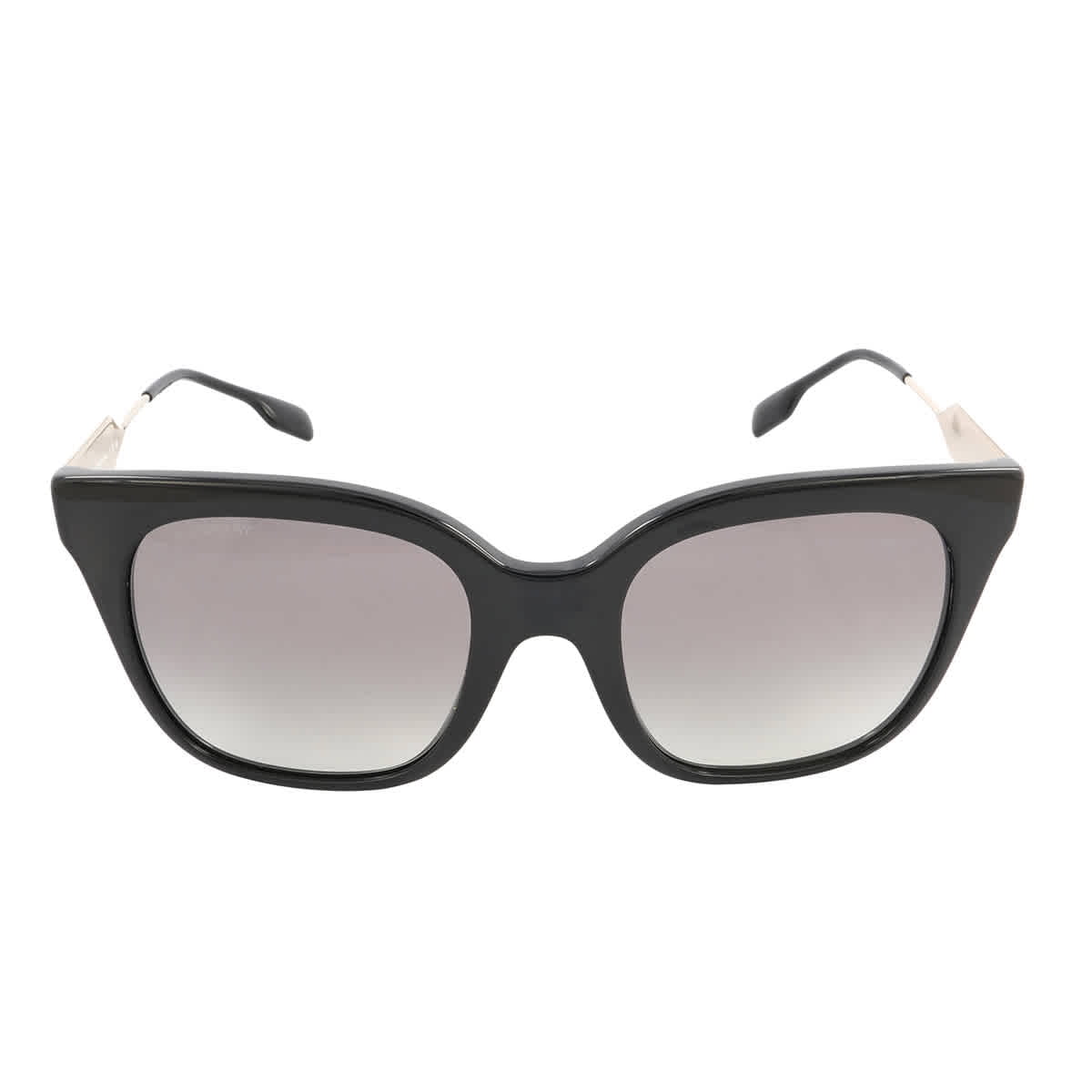 SALE! NEW Burberry BE4328 EVELYN 300111 Black Gray Butterfly Women Sunglasses Burberry Plastic Women Square Sunglasses Black 52mm  main image 2