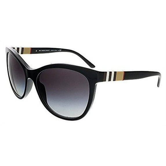 Burberry Plastic Womens Cat-Eye Sunglasses Black 58mm Adult