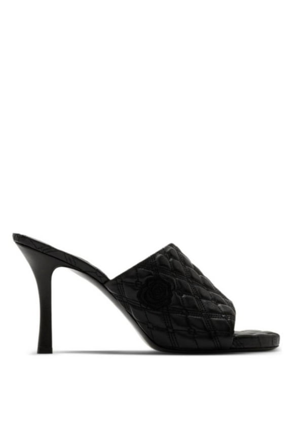 Quilted Slip-On Lambskin Mules, Brand Size 38 (US Size 8)