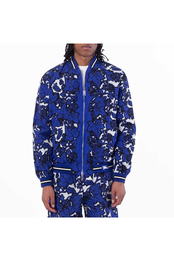 Reversible Ivy Print Bomber Jacket, Size Large