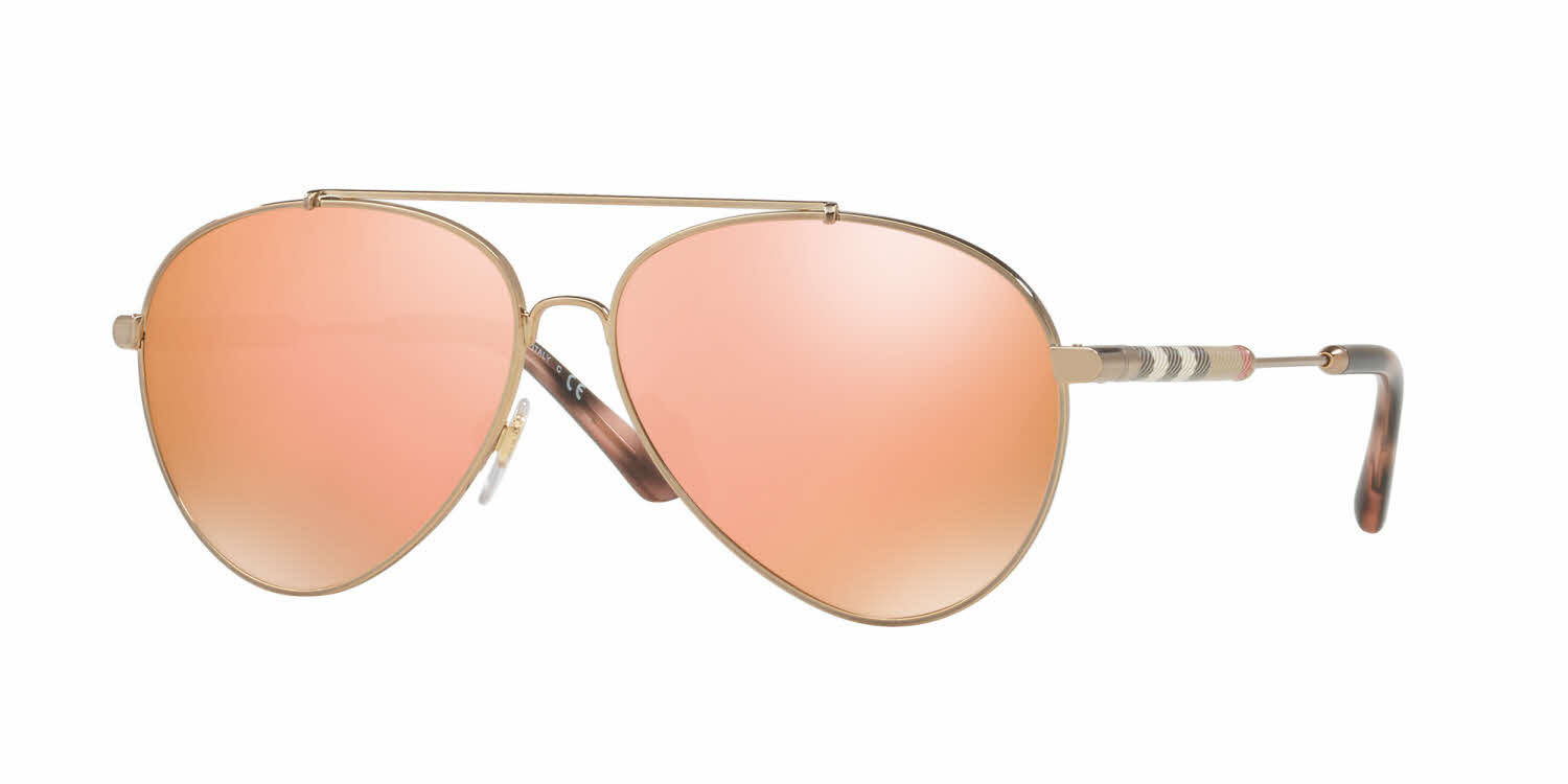Burberry rose and gold sunglasses Buy Burberry Rose Gold Oversized Square Frame B.3133  main image 3