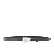 Burberry Signature Shield Leather Belt, Size Large