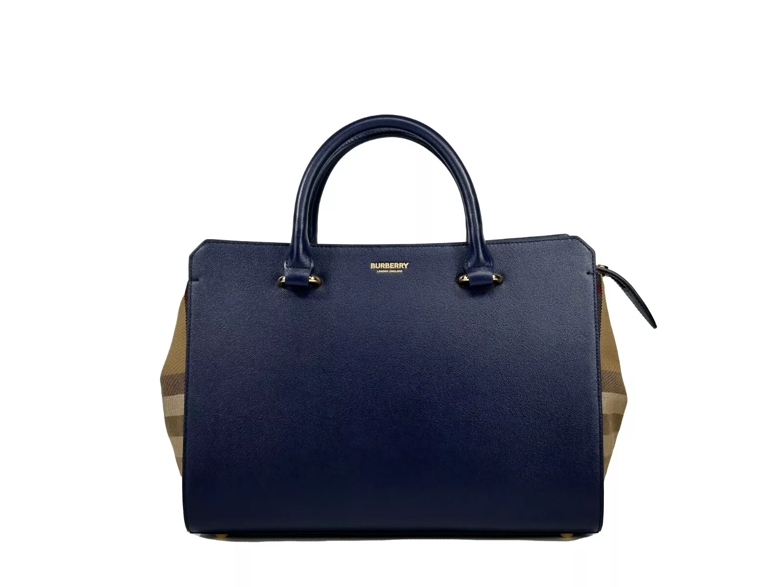Burberry Small Banwell Leather Tote Bag Purse - Walmart.com