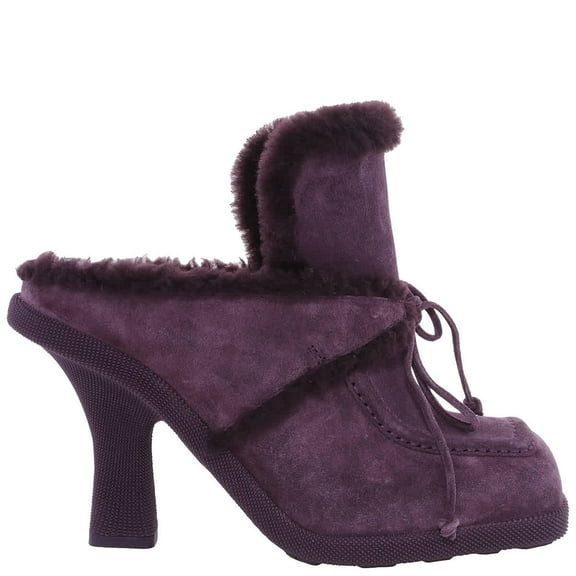 Burberry Square-Toe Highland Mules, Brand Size 38 (US Size 8)