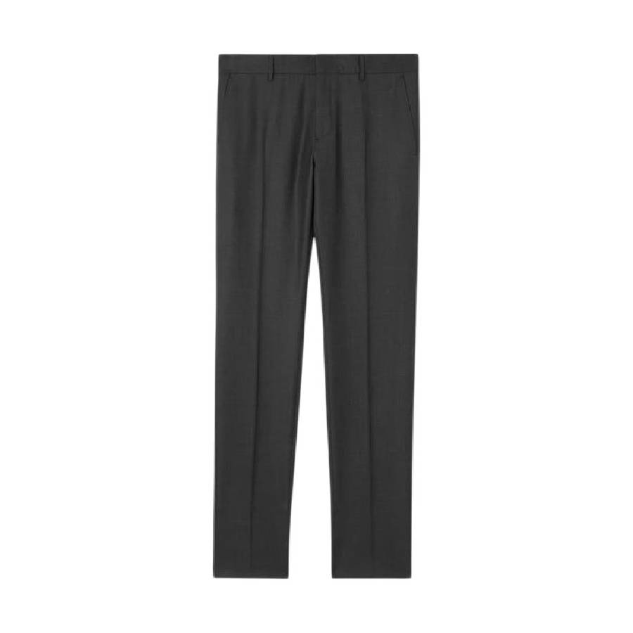 Straight Leg Tailored Wool Trousers, Brand Size 58 (Waist Size 40.5")