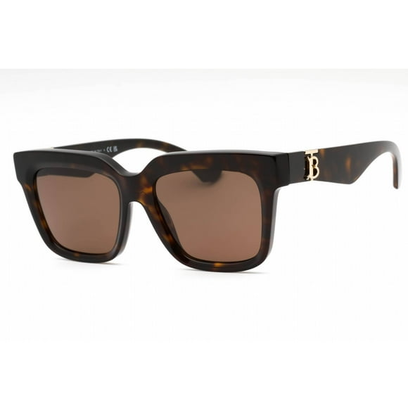 Burberry TB Collection Women's Dark Havana Chunky Square Sunglasses - BE4419 - Italy