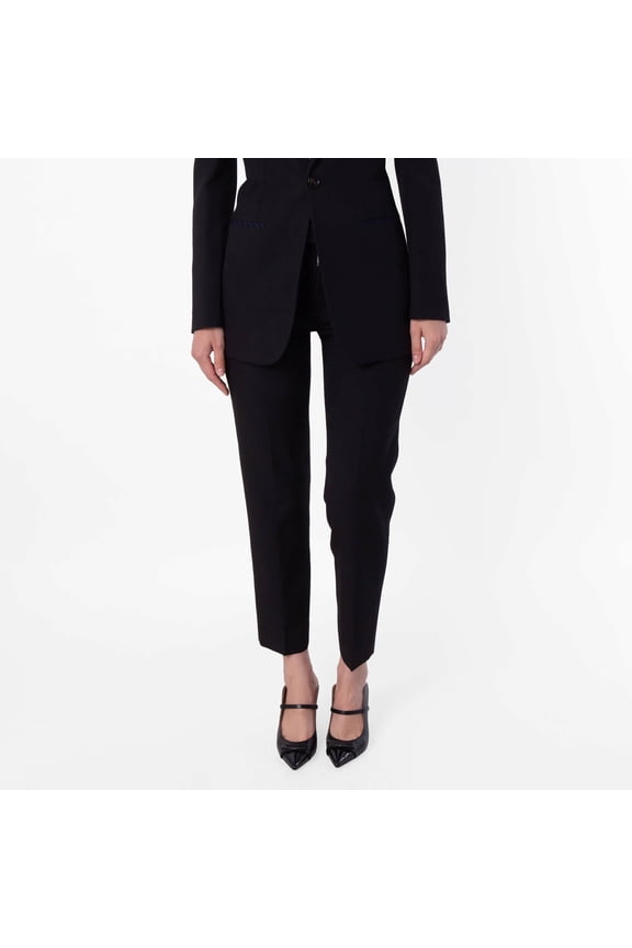 Tailored Virgin Wool Cropped Trousers, Brand Size 12 ( US Size 10 )