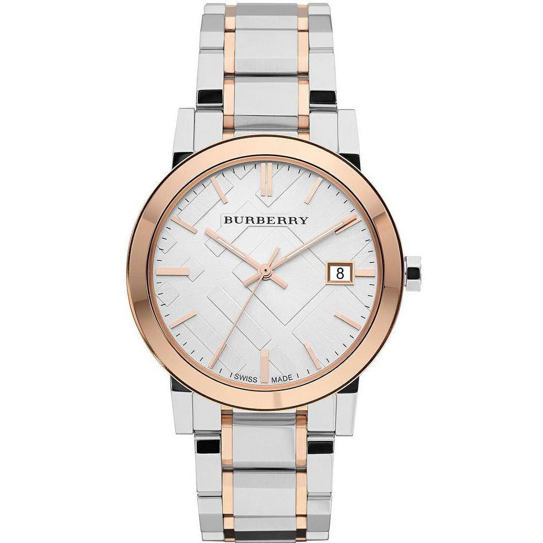 Burberry Unisex Classic Checked Stainless Steel Analog Burberry Unisex Classic Checked Stainless Steel Analog