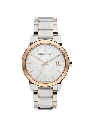 Burberry Men's BU9010 Large Check Tan Leather Strap Watch