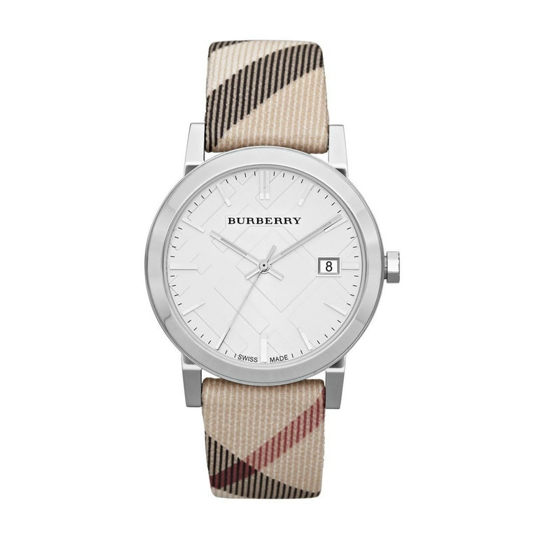 Burberry round watch with black dial 38mm hot sale