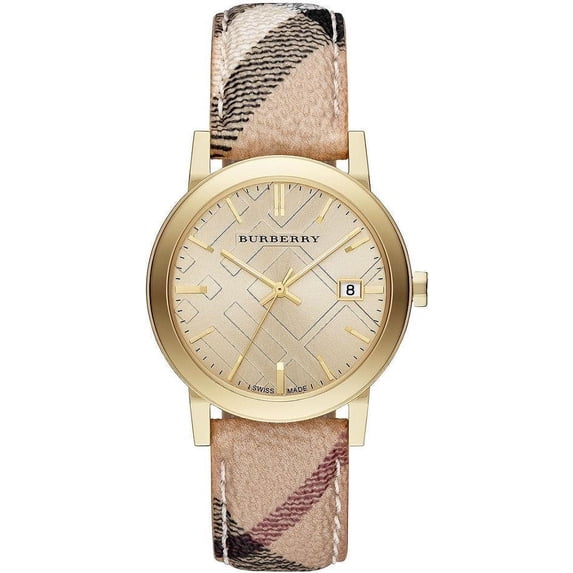 Burberry Unisex Classic Checked Analog Quartz 38mm Watch BU9026