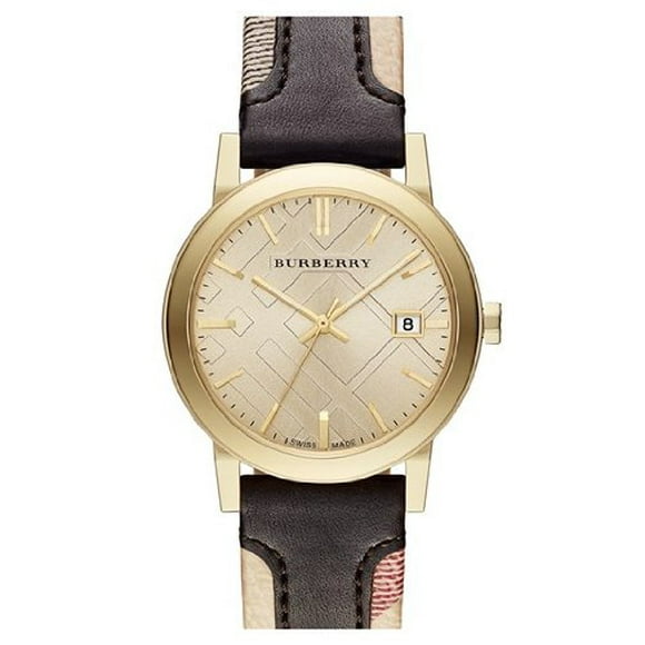 Burberry Unisex Double Leather Analog Quartz 38mm Watch BU9032