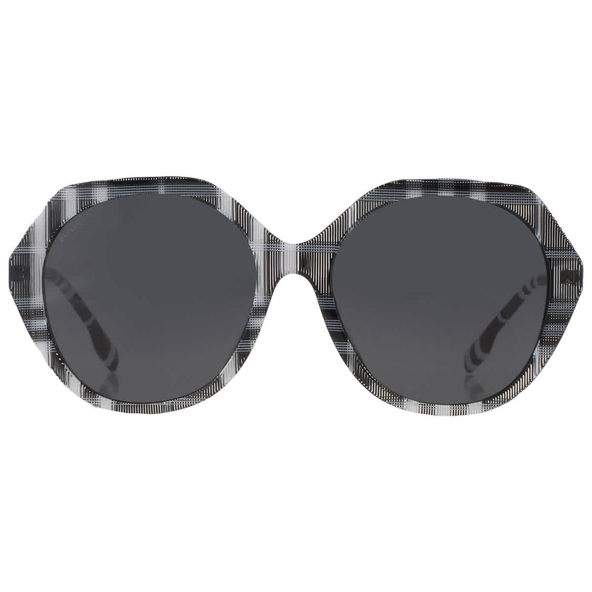 Burberry Vanessa Dark Grey Geometric Ladies Sunglasses BE4375F 400487 57. Burberry BE4375F Vanessa XL (57 - 18) with Grey lenses and  main image 3