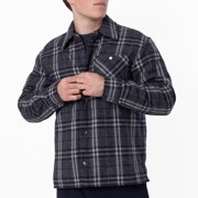 Wadded Check Wool Overshirt XX-Small