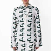 Burberry Waterbird Print Viscose Blouse, Brand Size 2  US Size 0