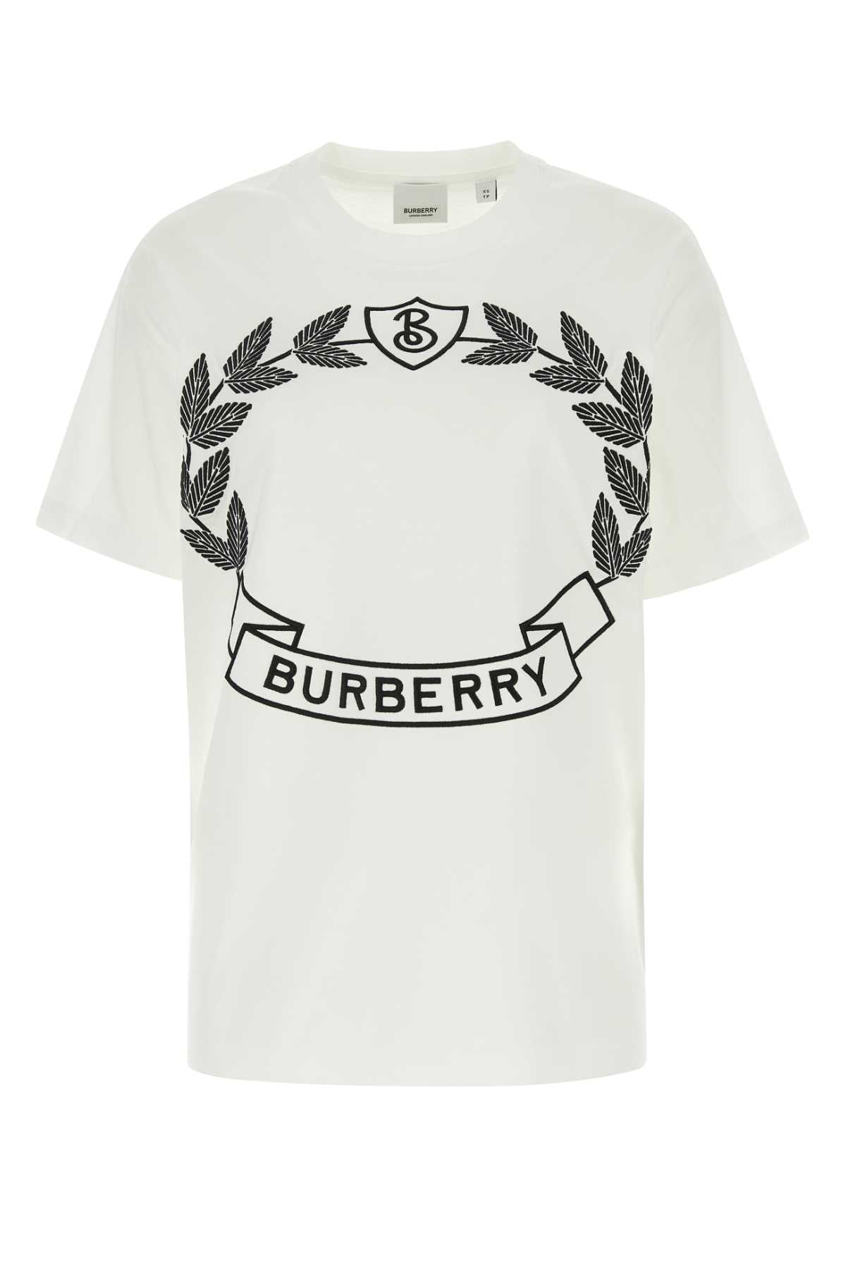 Burberry White & Blue Swan T-Shirt