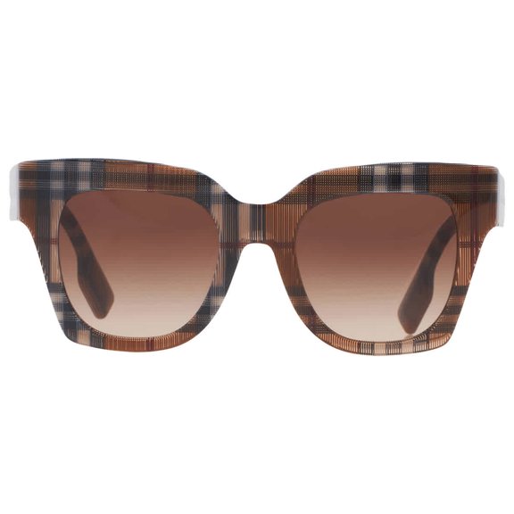 Burberry Women's BE4364 49mm Sunglasses, Brown