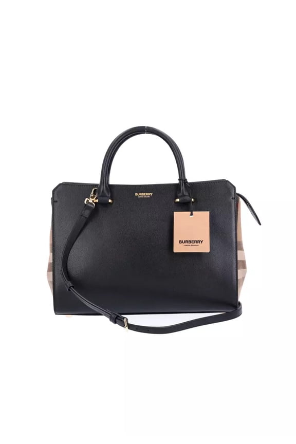 Women's Banwell Small Leather Tote, Black