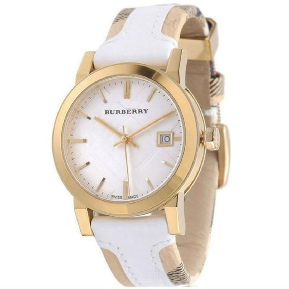 Burberry Women's Double Leather Analog Quartz 34mm Watch BU9110