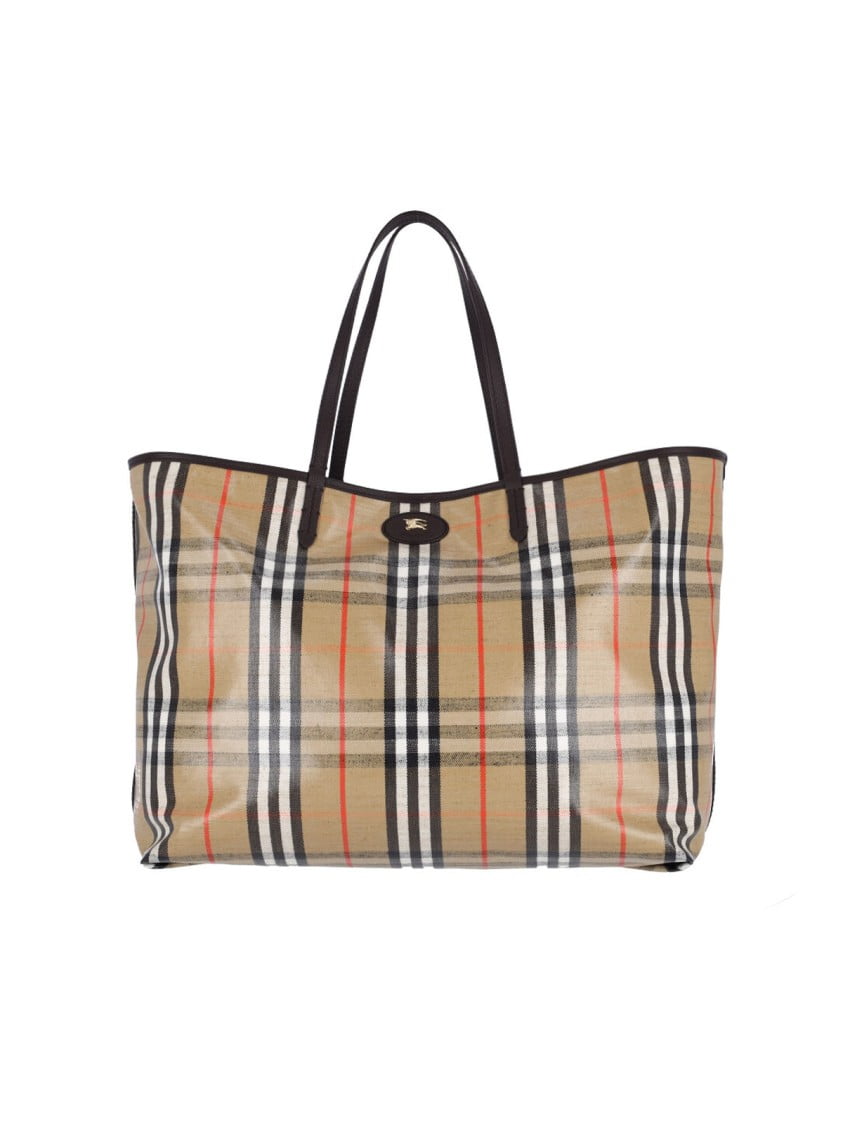 トートバッグ Burberry Ll Highlands Purse - Burberry - Cotton - Beige Burberry Women's