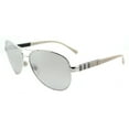 thumbnail image 1 of Burberry Women's Gradient BE3080-10056V-59 Silver Aviator Sunglasses, 1 of 3