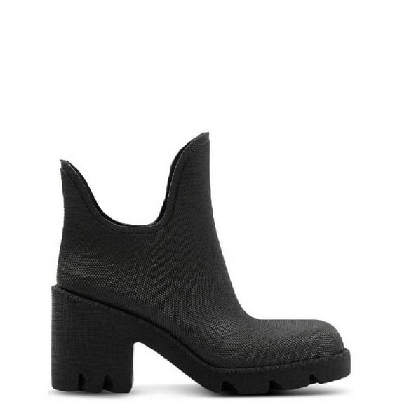 Burberry Women's Rachel' Black Rainboot With Logo Detail In Rubber Black Sizes IT 34-50 2/3